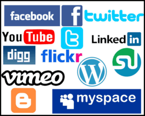 Online Marketing Social Media Logos